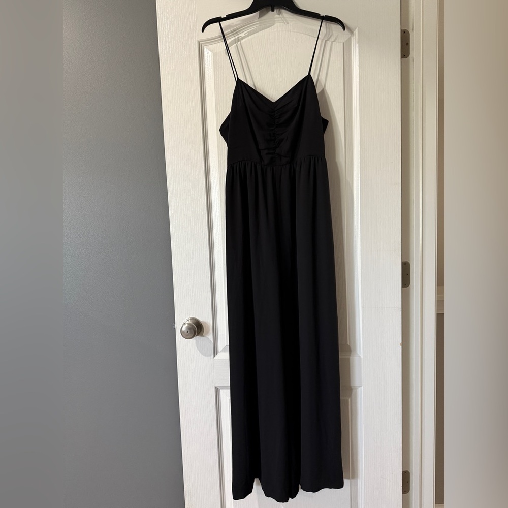 Madewell Wide Leg Cami Black‎ Pants Romper Jumpsuit Size 12T - 12 Tall